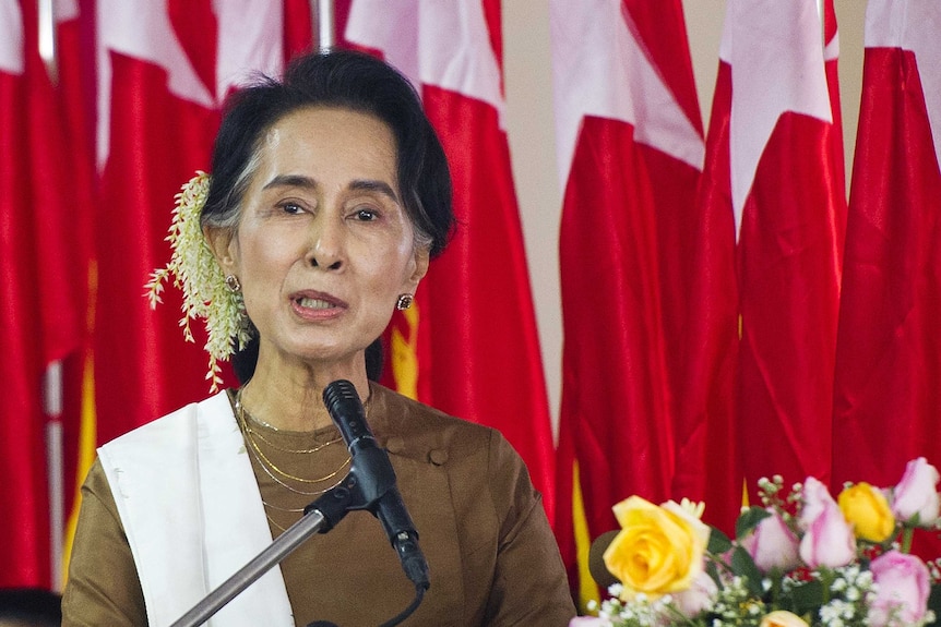 Myanmar opposition leader Aung San Suu Kyi