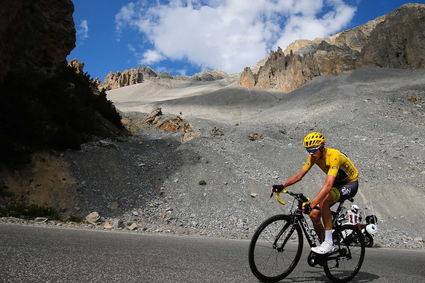 Chris Froome in the mountains