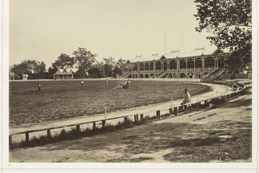 A photo of the ground at the MCG in 1878.