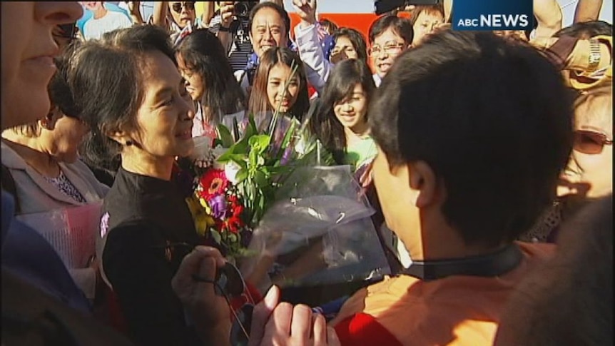 Aung San Suu Kyi visiting Australia