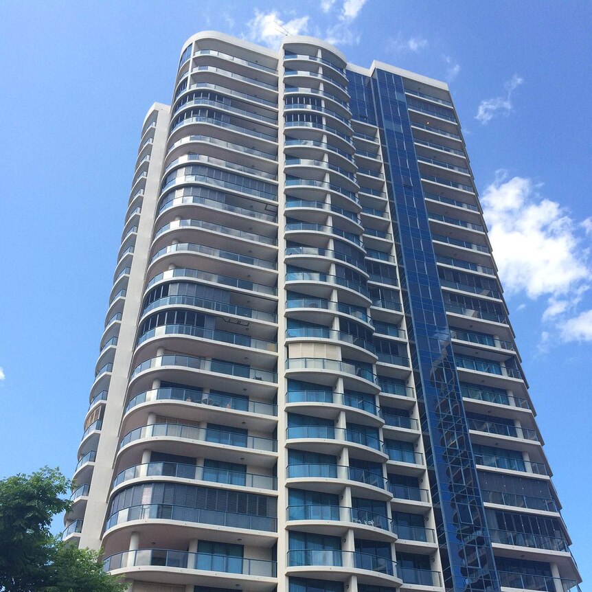 Maureen Boyce lived in a sub penthouse apartment in this building on Goodwin Street at Kangaroo Point