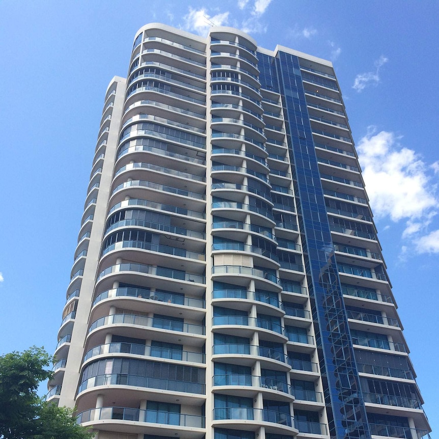 Maureen Boyce lived in a sub penthouse apartment in this building on Goodwin Street at Kangaroo Point in inner-city Brisbane.