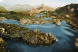 Mark Rodda painting of Tasmania's Lake St Clair