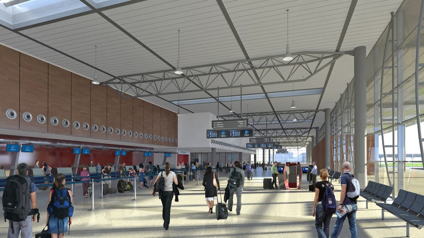 The existing terminal would be replaced with a combined domestic and international terminal.