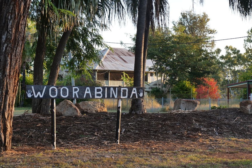 A sign read Woorabinda