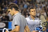 Tsonga, Federer change ends