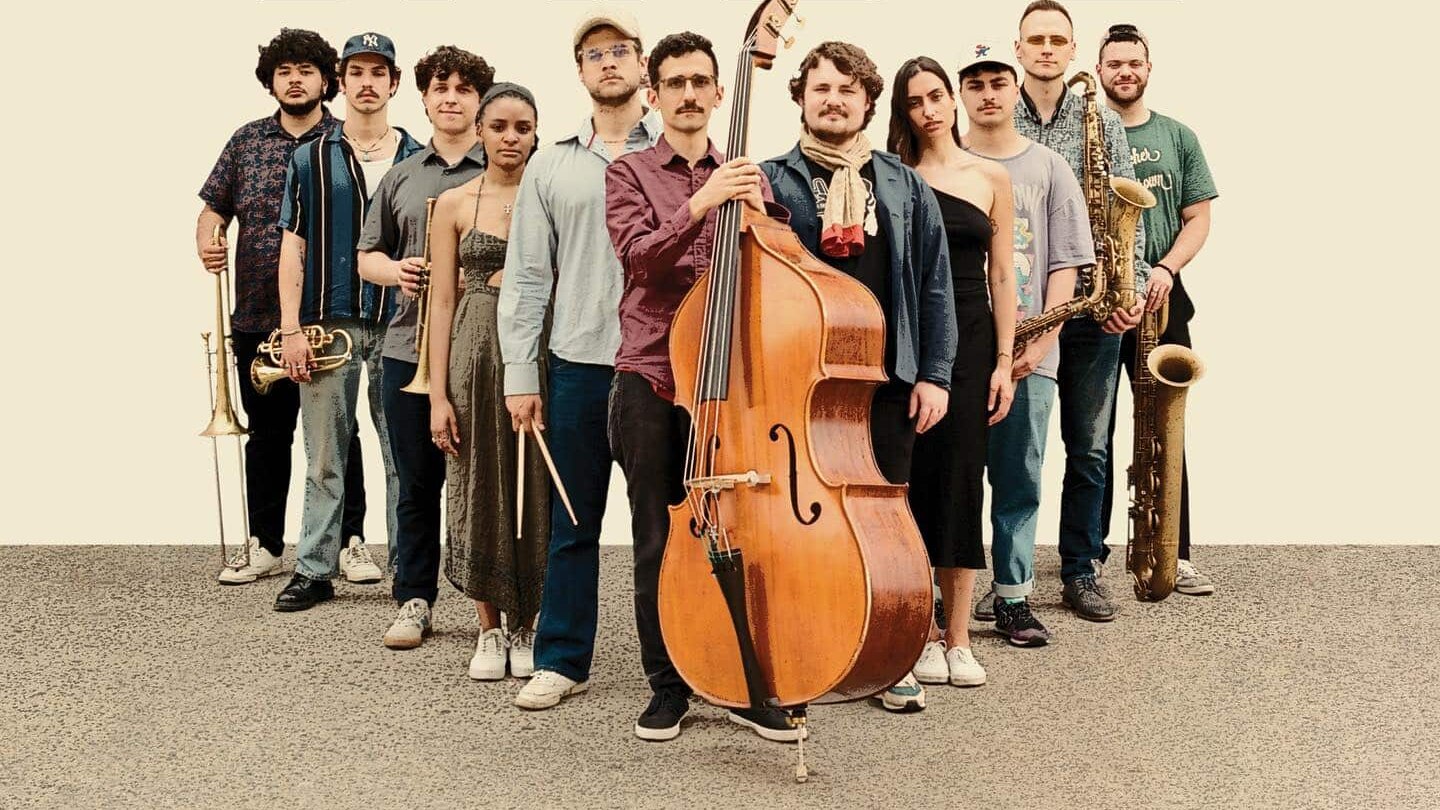 Nikos Chatzisakos with his Tiny Big Band