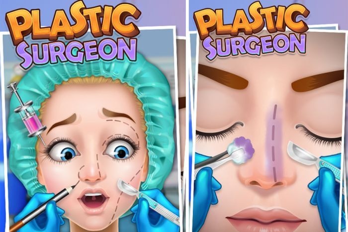 A plastic surgery simulator app game that was banned in 2018