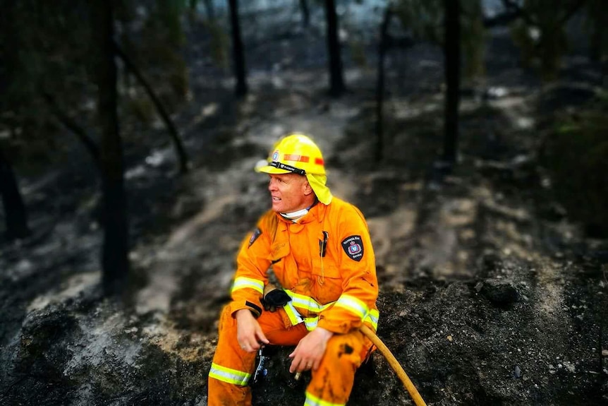 Tasmanian firefighter Paul Robinson