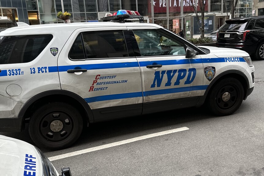 an NYPD car