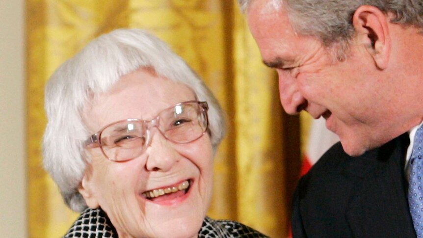 Harper Lee with George W Bush
