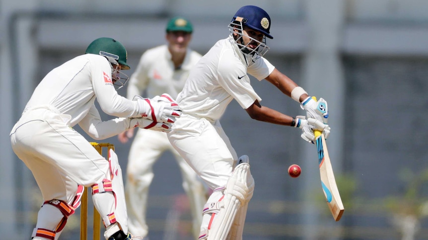 India A team player Shreyas Iyer bats