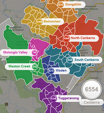 ACT crime map