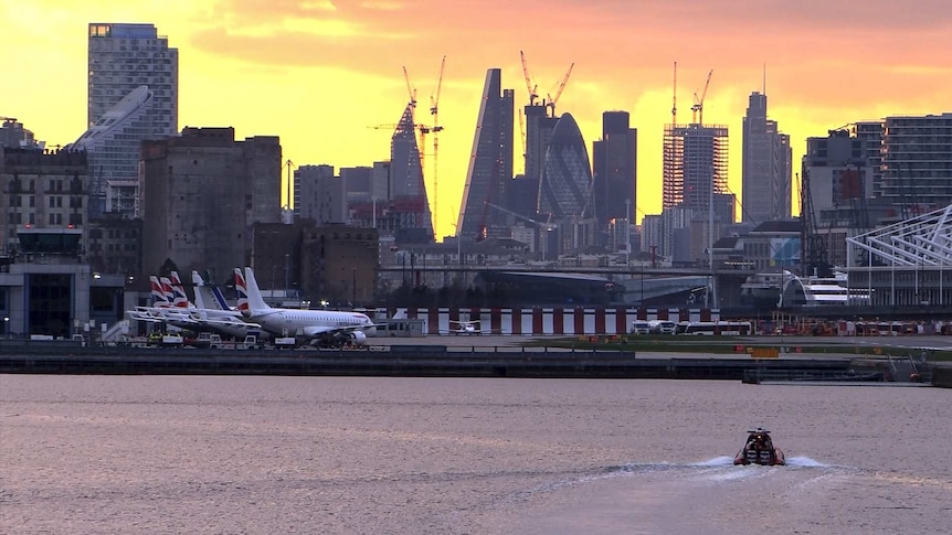 An unexploded World War II bomb was found at George V Dock in the River Thames near London City Airport on February 11, 2018.