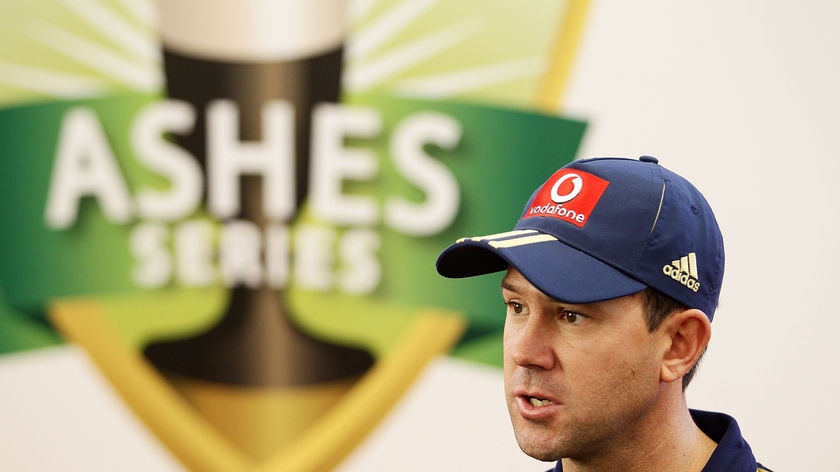 Focussed on the job: Ricky Ponting.