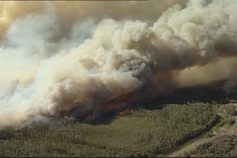 Strong winds have hampered efforts to put out the fire on the Sunshine Coast.