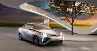 Toyota Mirai hydrogen-fuelled car