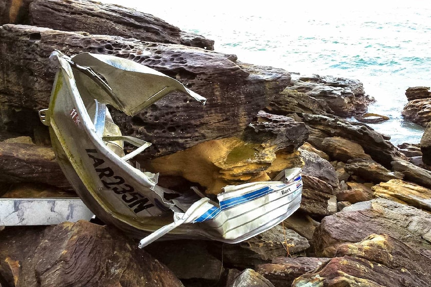 Gordon's Bay: boat crushed