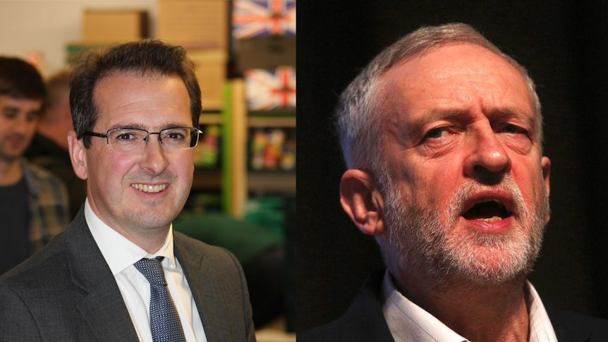 A composite image of Owen Smith and Jeremy Corbyn.