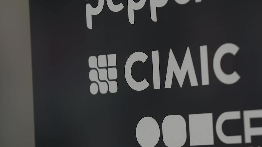 CIMIC logo on a building sign.