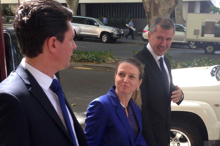 Senators Scott Ludlam, Louise Pratt and Senate candidate Wayne Dropulich