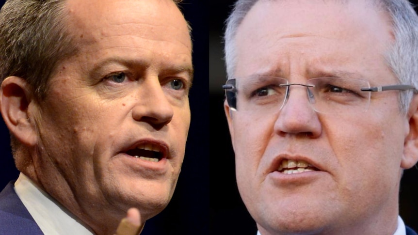 Composite image of Bill Shorten and Scott Morrison