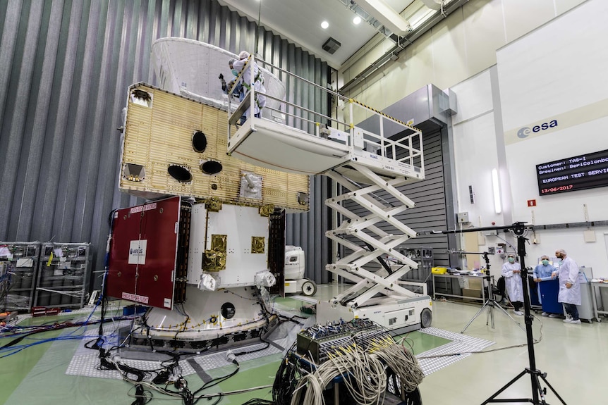 BepiColombo spacecraft under construction.