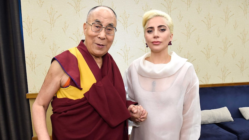 Lady Gaga meets with the Dalai Lama