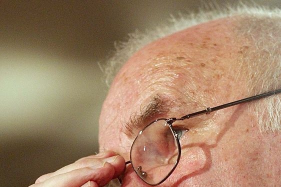 Australian author Clive James speaks at the National Press Club