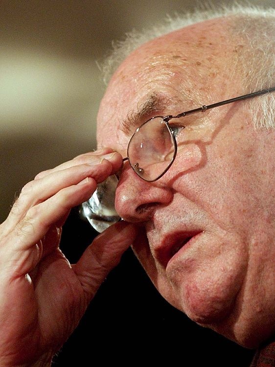 Australian author Clive James speaks at the National Press Club