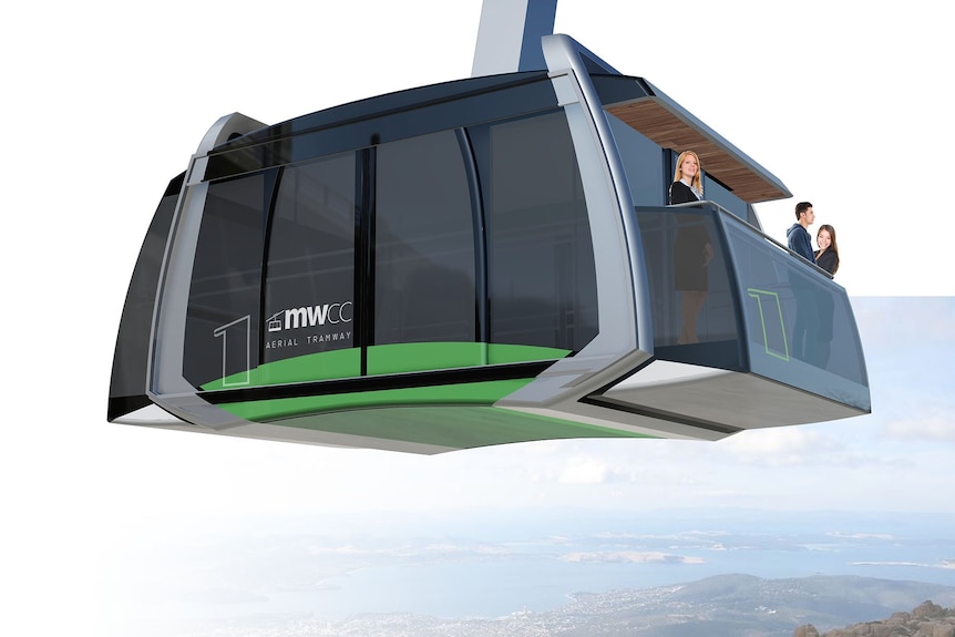 Cable car proposal illustration.