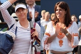 Composite of Maria Sharapova and Jennifer Capriati