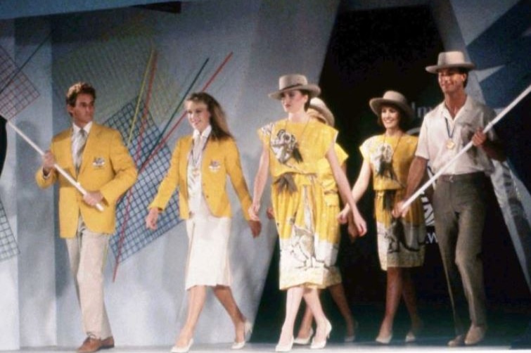Australian team uniform for the 1984 Olympic Games.