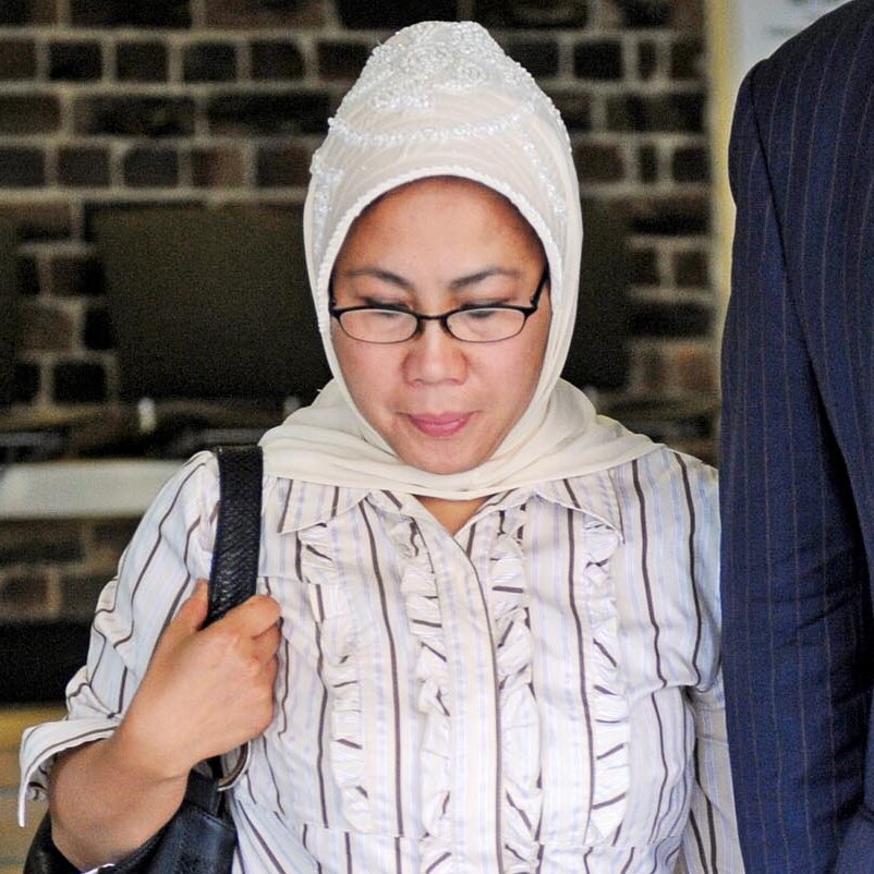 Nita Iskandar leaves Darlinghurst Court on November 29, 2011.