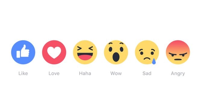 Facebook reactions