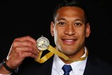 Israel Folau with the John Eales Medal