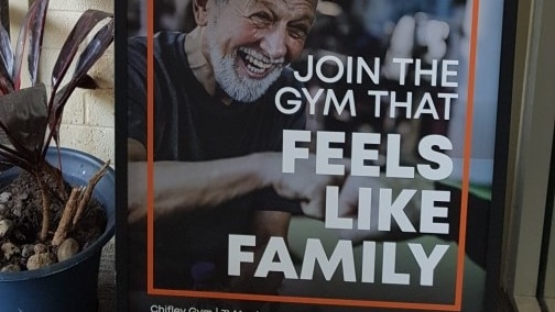 YMCA poster of older man smiling and exercising