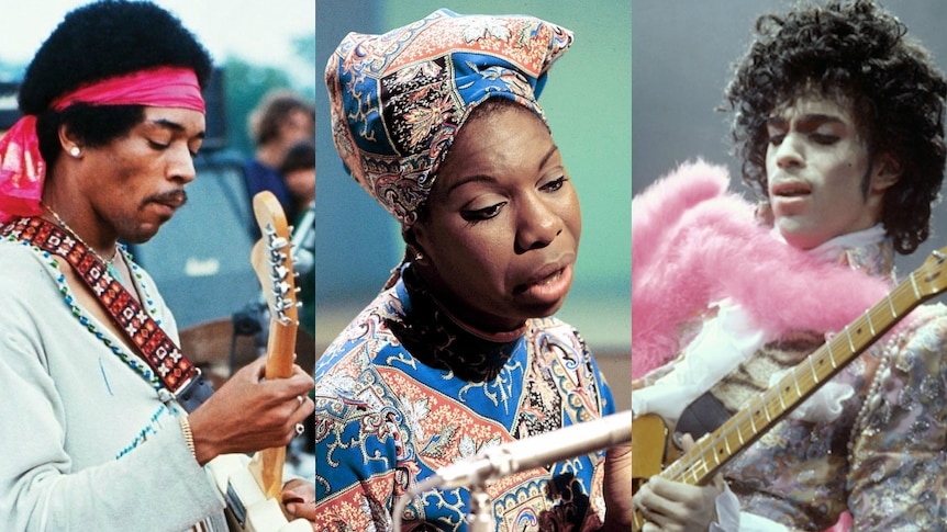 Jimi  Hendrix, Nina Simone and Prince