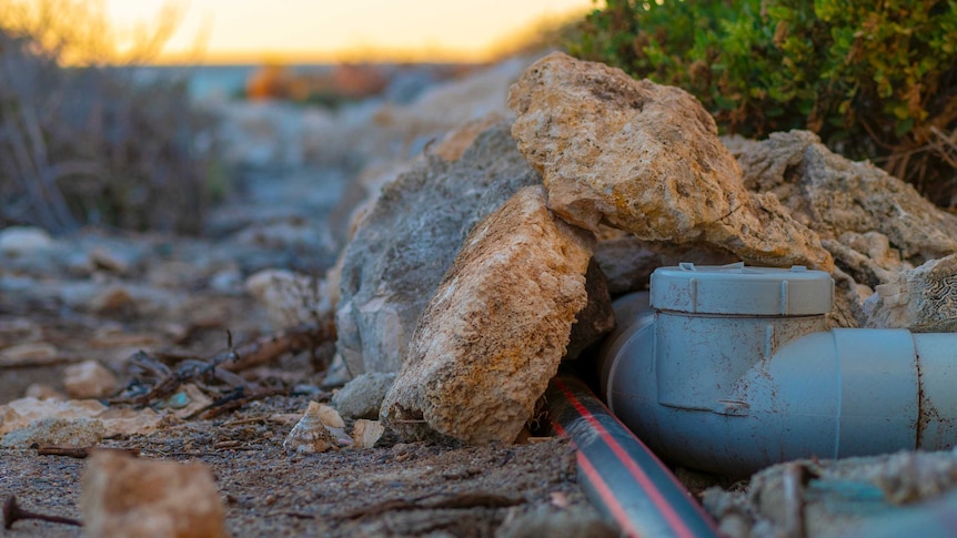 Murray Davidson pumps the sea water daily into his hatchery on the Abrolhos Islands