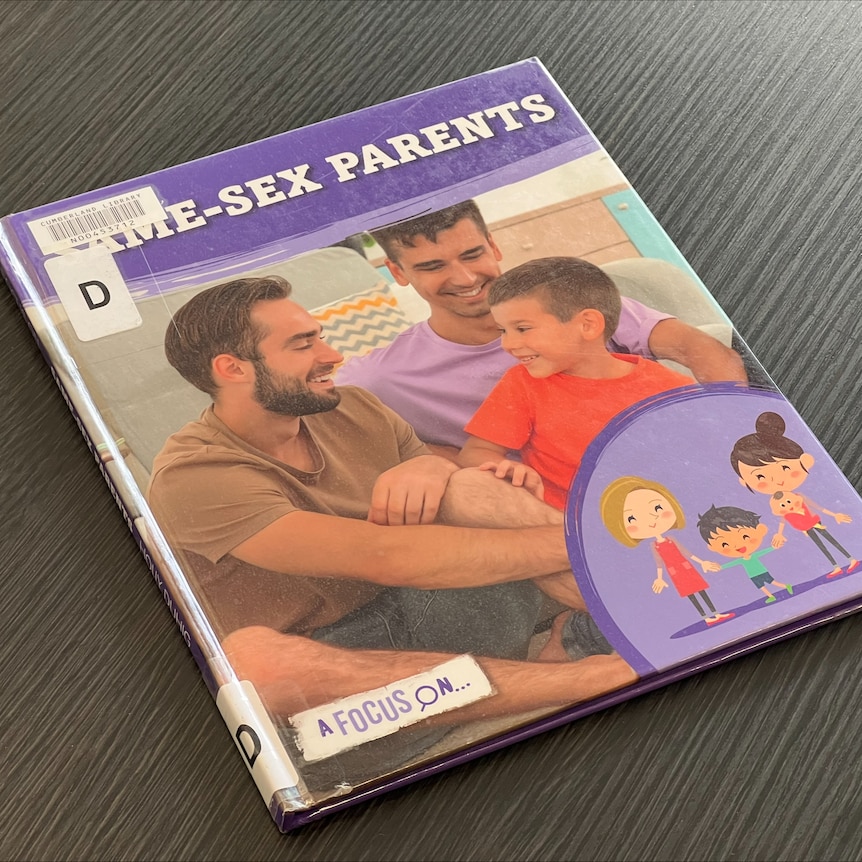 A book titled same-sex parents on a table