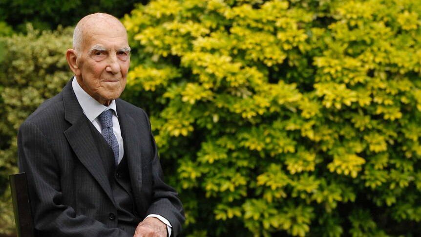 French writer and concentration camp survivor Stephane Hessel