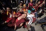 Tibetan protest outside Chinese consulate