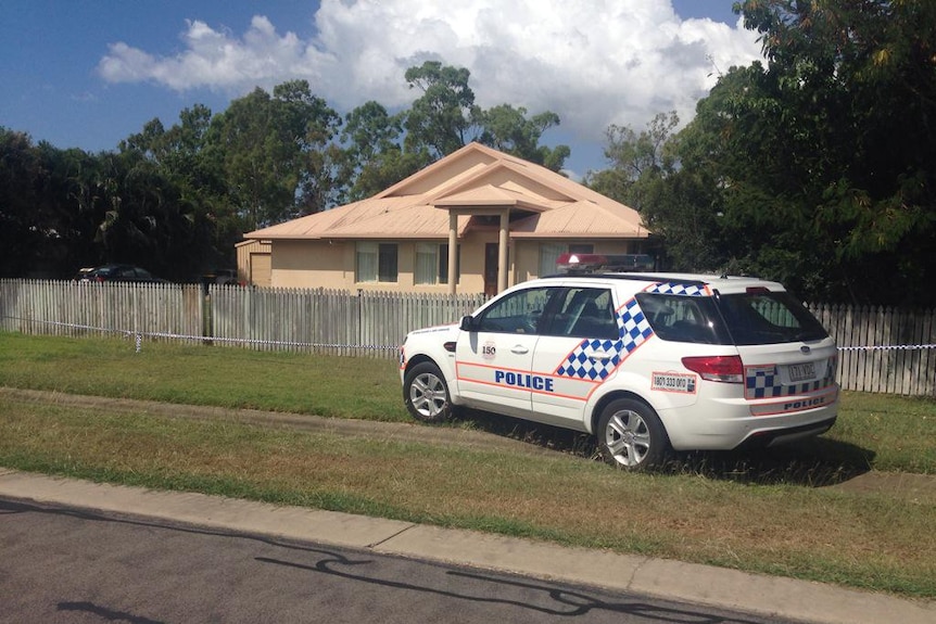 Police outside the Townsville home of Julie Hutchinson in 2015.