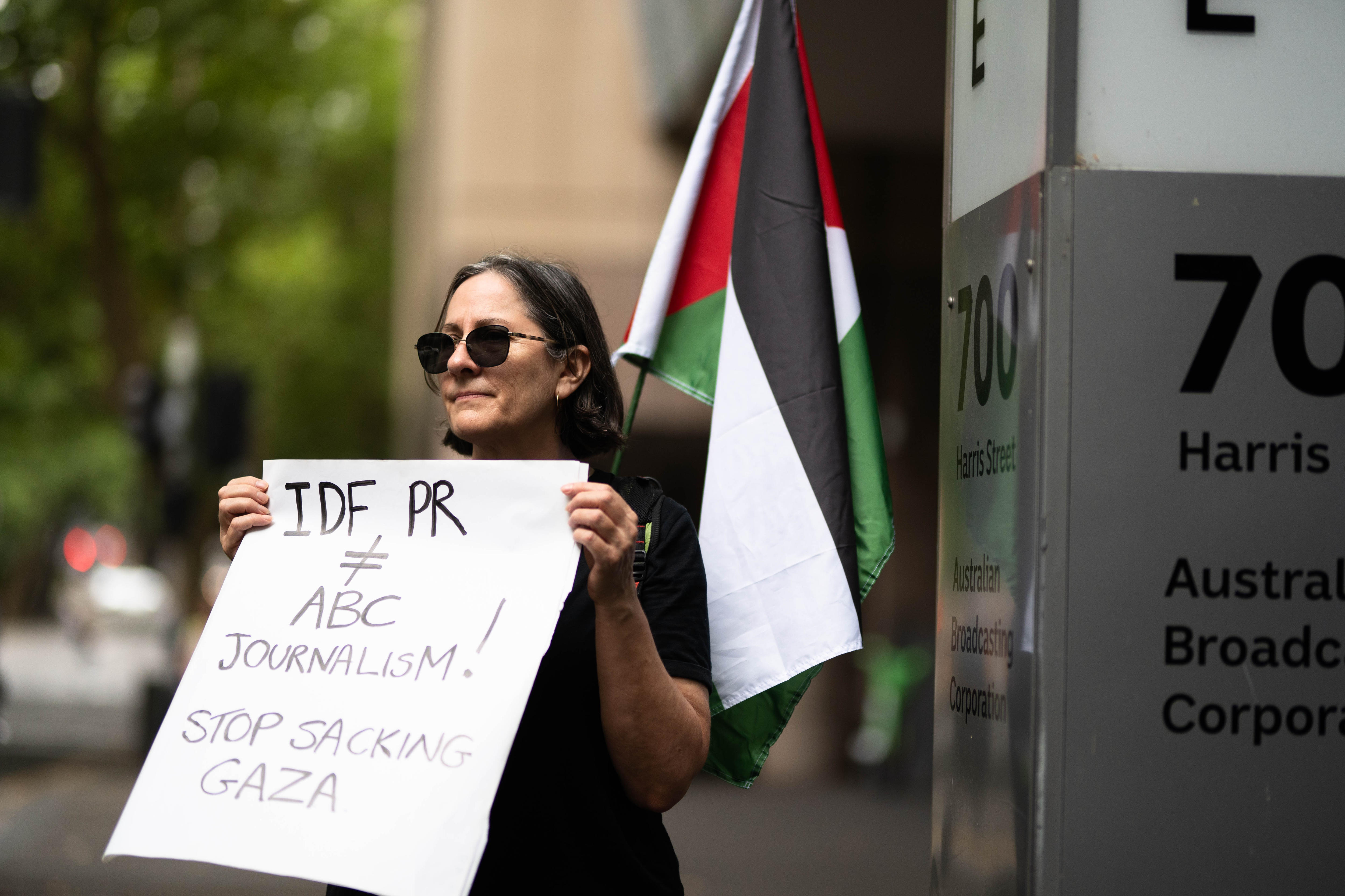 Protestor ABC A Lattouf