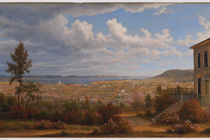 Glover's 'Hobart Town, taken from the garden where I lived'