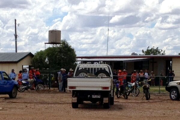 Police, firefighters and SES near Longreach