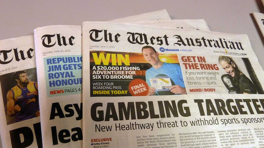 West Australian newspaper mastheads