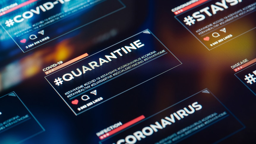 social media hashtags like 'quarantine,' 'COVID-19,' 'coronavirus' and 'stay safe.'
