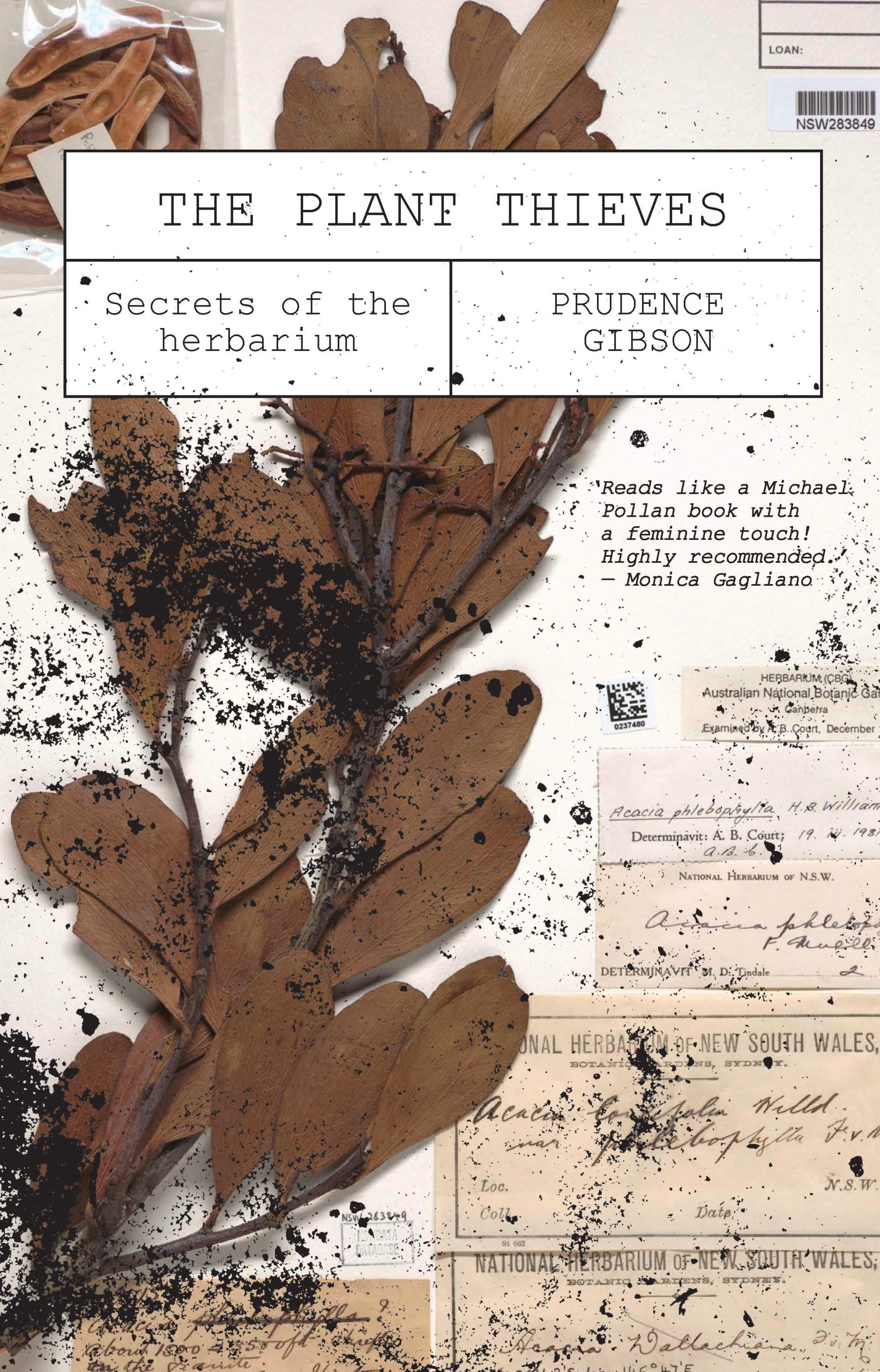 The front cover of Prudence Gibson's book, The Plant Thieves: Secrets of the herbarium