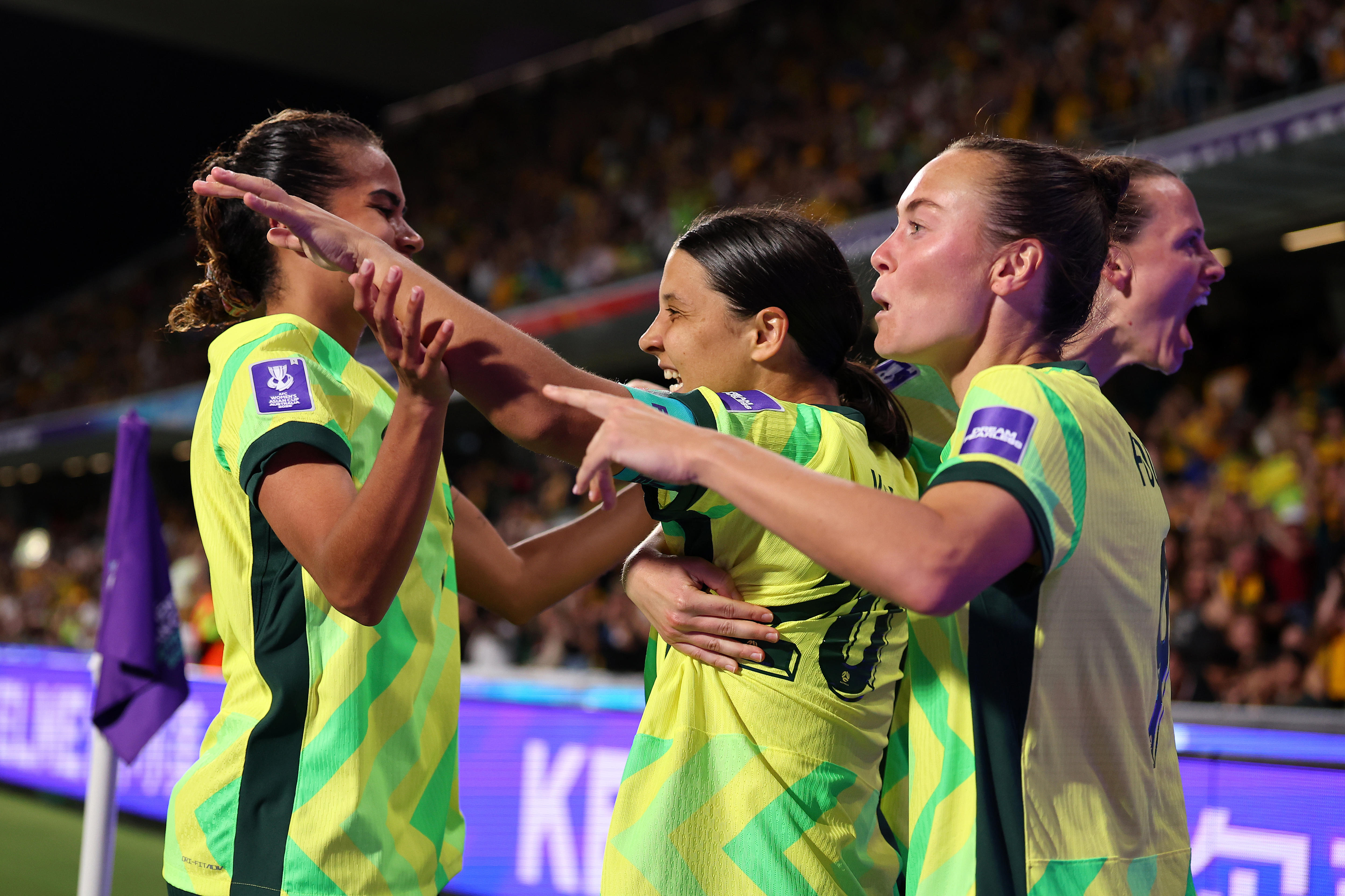Live: Matildas cling onto lead as North Korea surges after Kennedy's opener